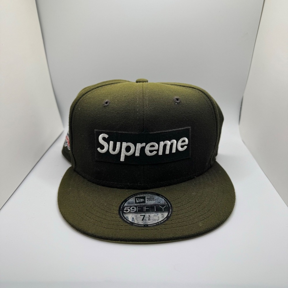 Supreme New Era No Comp Box Logo Hat Black 2021 Opening Day 59FIFTY 7 3/8